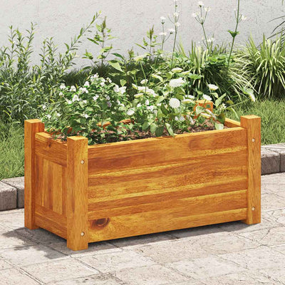 Garden Raised Bed Acacia Wood 19.7"x9.8"x9.8"