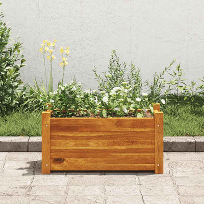 Garden Raised Bed Acacia Wood 19.7"x9.8"x9.8"