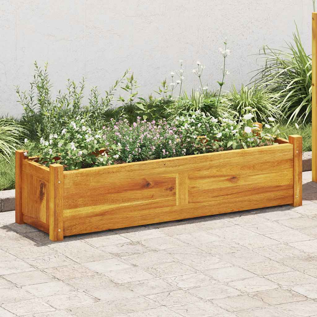 Garden Raised Bed Acacia Wood 39.4"x11.8"x9.8"