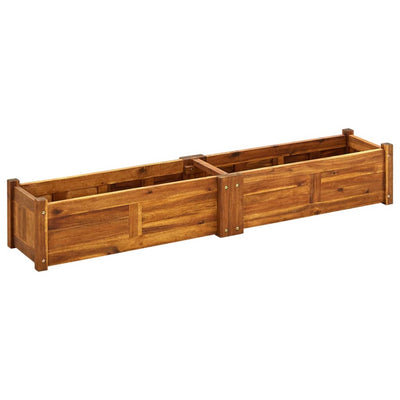 Garden Raised Bed Acacia Wood 59"x11.8"x9.8"