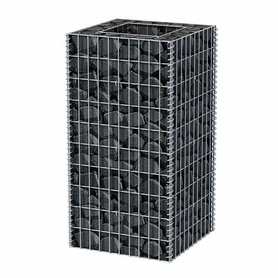 Gabion Raised Bed Silver Galvanized steel Medium