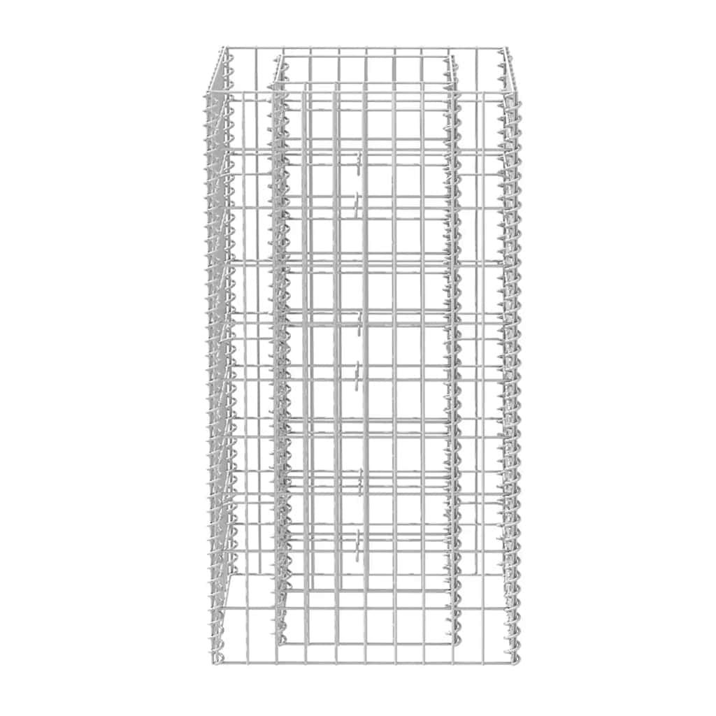 Gabion Raised Bed Silver Galvanized steel Medium
