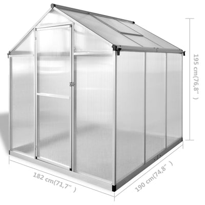 Greenhouse Reinforced Aluminum 37.2 ft²