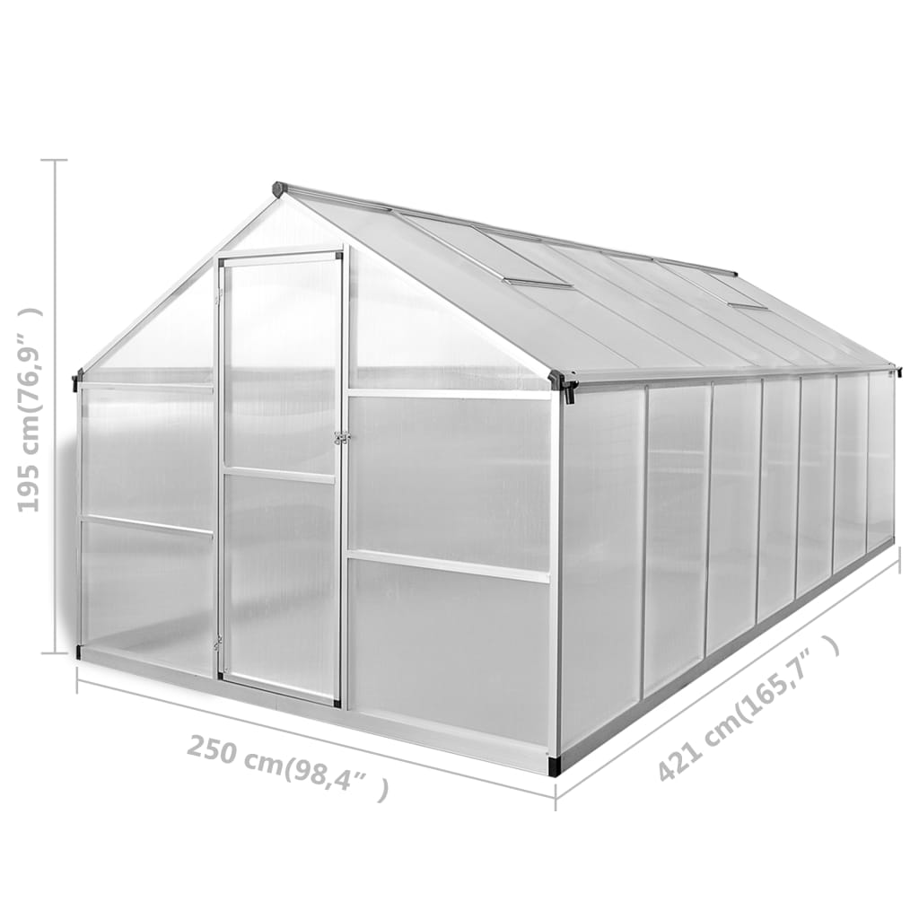 Greenhouse Reinforced Aluminum 113.3 ft²