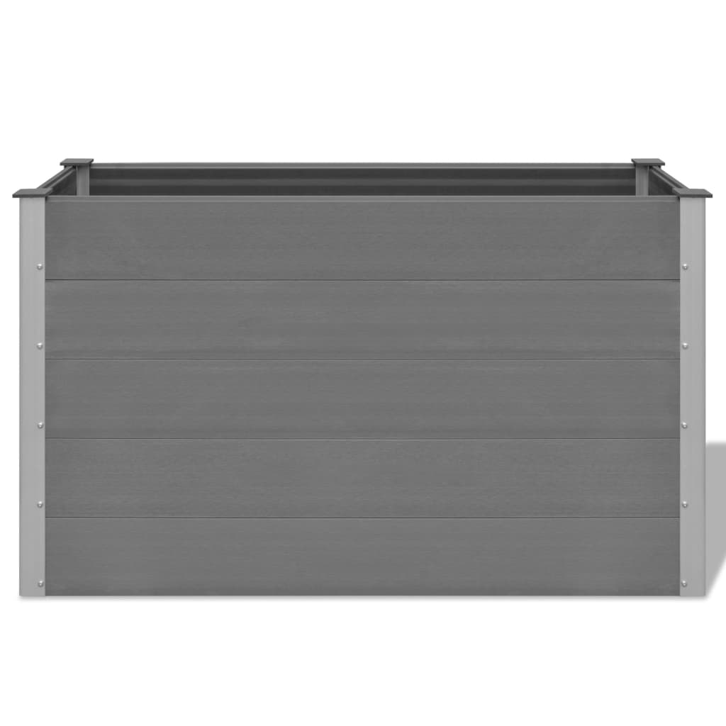 Garden Raised Bed WPC 59.1"x19.7"x35.8" Gray