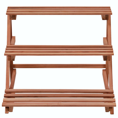 3-Tier Plant Stand Cedar Wood 18.9"x17.7"x15.7"