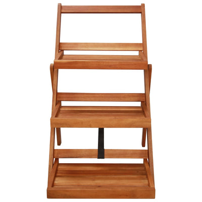 3-Tier Plant Stand 19.7"x24.8"x31.5" Solid Acacia Wood