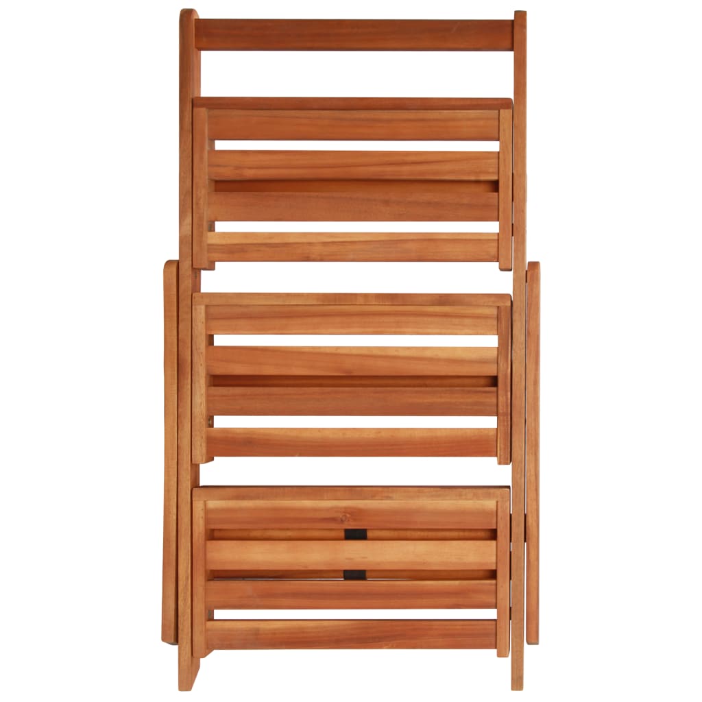 3-Tier Plant Stand 19.7"x24.8"x31.5" Solid Acacia Wood