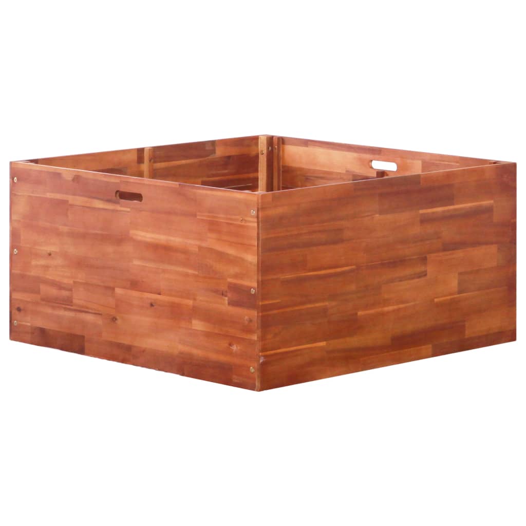 Garden Raised Bed Acacia Wood 39.4"x39.4"x19.7"