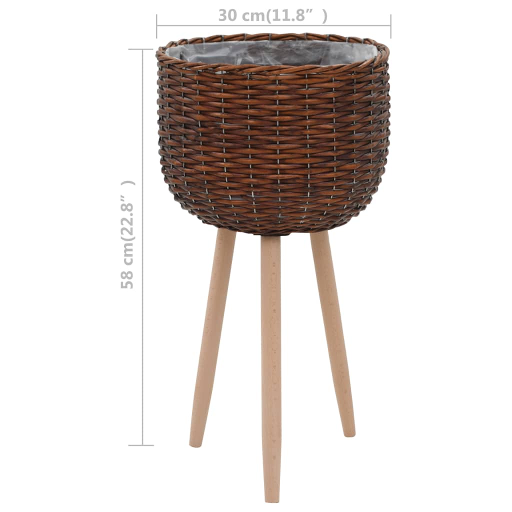 Planter Wicker with PE Lining