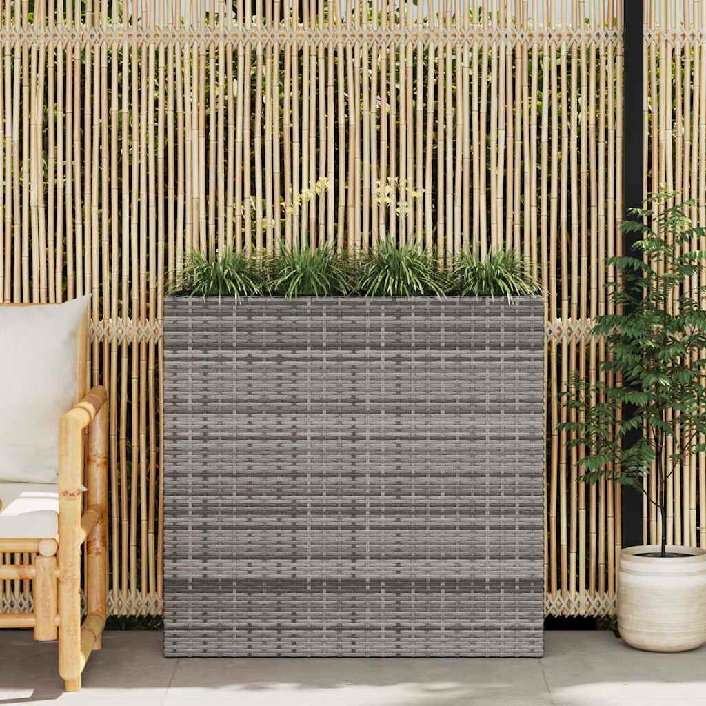 Raised Bed White Poly rattan frame Medium
