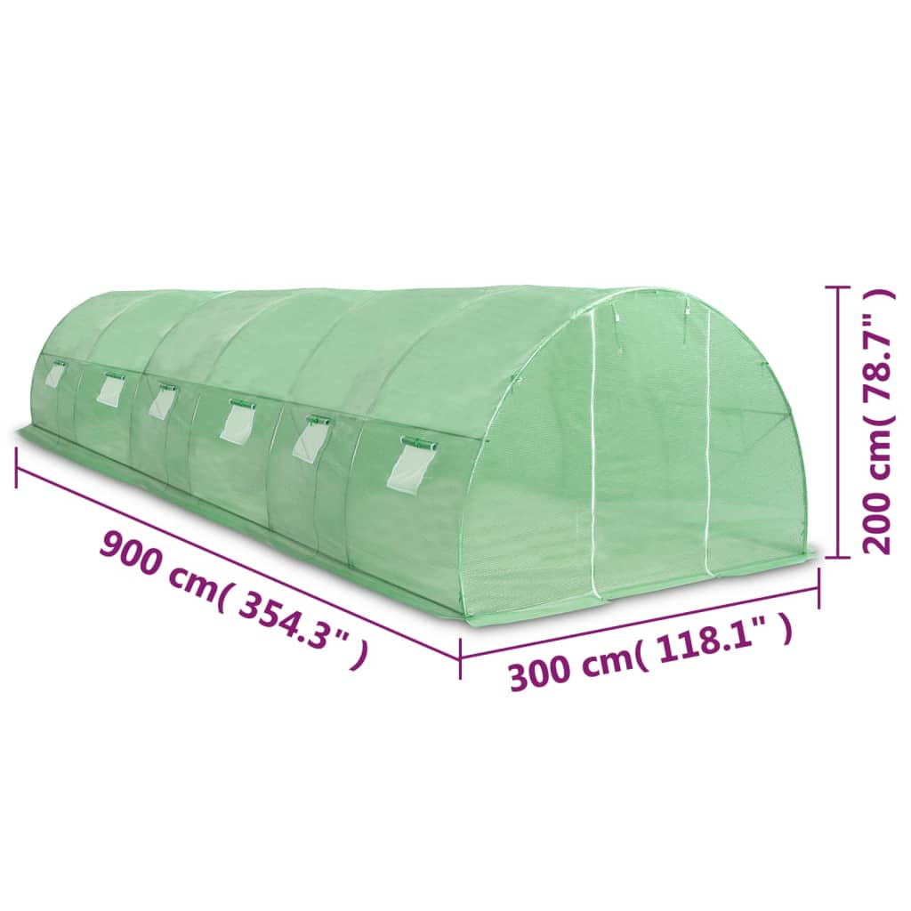 Greenhouse 290.6 ft² 354.3"x118.1"x78.7"