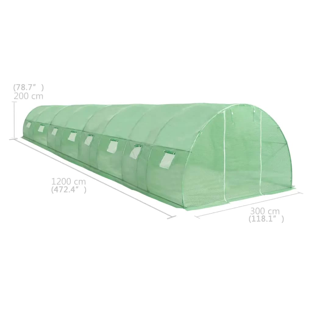 Greenhouse 387.5 ft² 472.4"x118.1"x78.7"