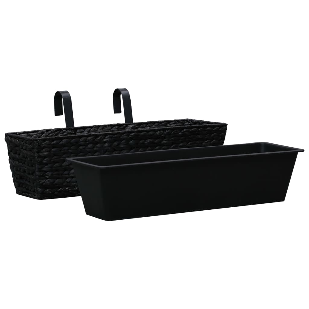 Planters 2 pcs Water Hyacinth Black