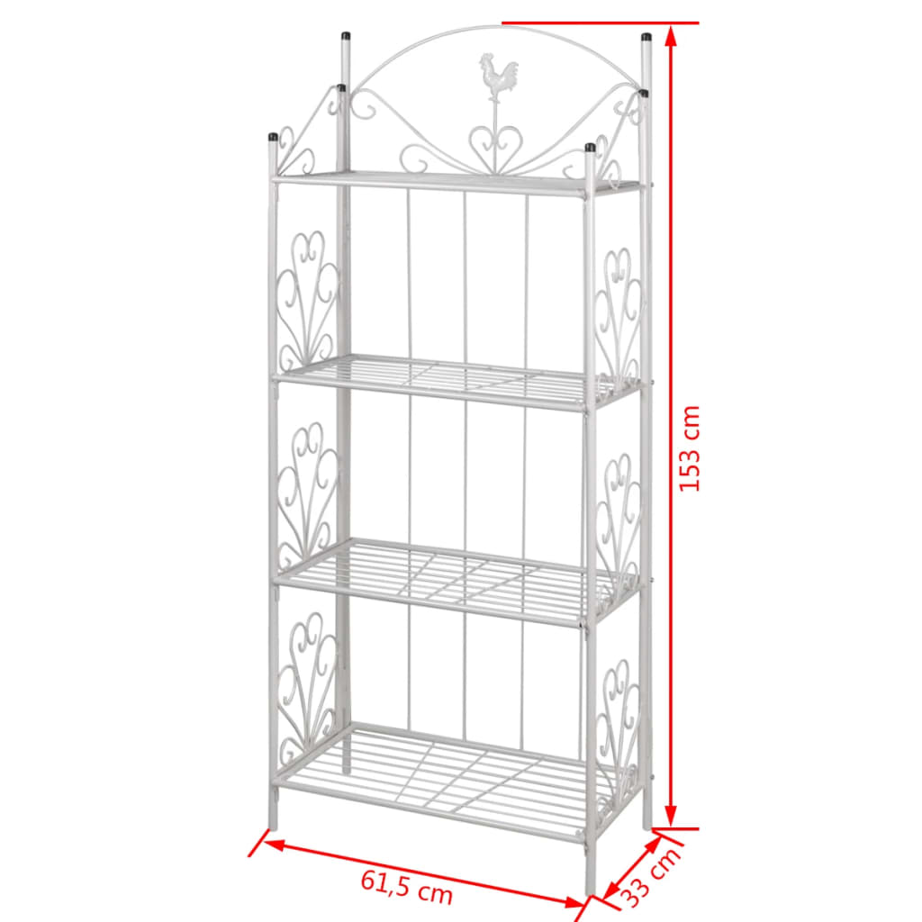 Plant Rack White Square