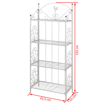 Plant Rack White Square