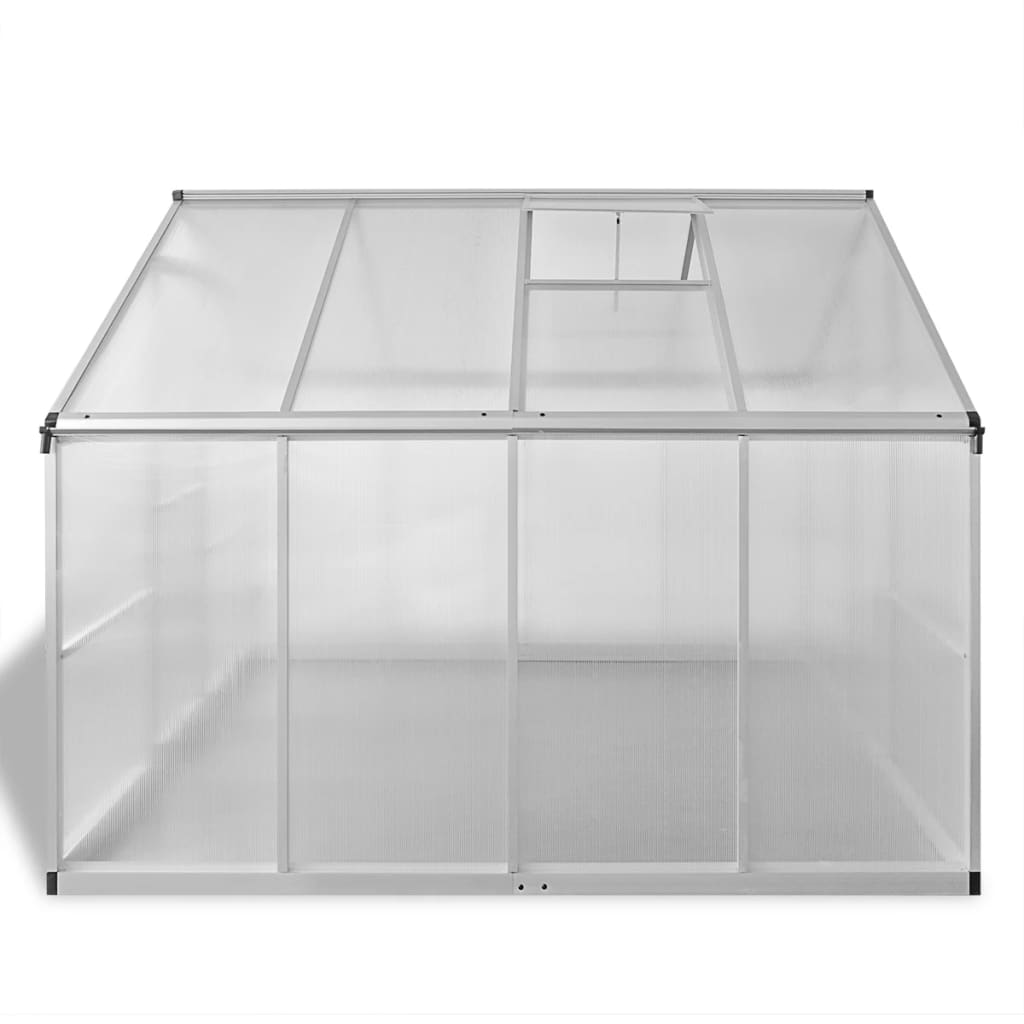 Reinforced Aluminum Greenhouse with Base Frame 65.1 ft²