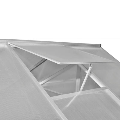 Reinforced Aluminum Greenhouse with Base Frame 65.1 ft²