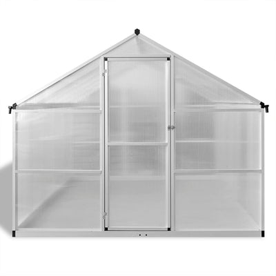 Reinforced Aluminum Greenhouse with Base Frame 81.3 ft²