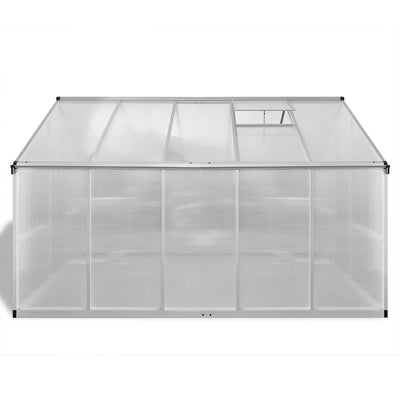 Reinforced Aluminum Greenhouse with Base Frame 81.3 ft²