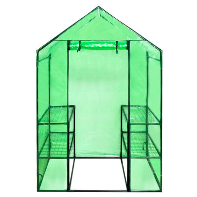 Walk-in Greenhouse with 4 Shelves