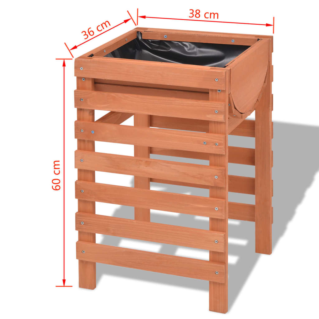 Planter 14.9"x14.1"x23.6" Wood