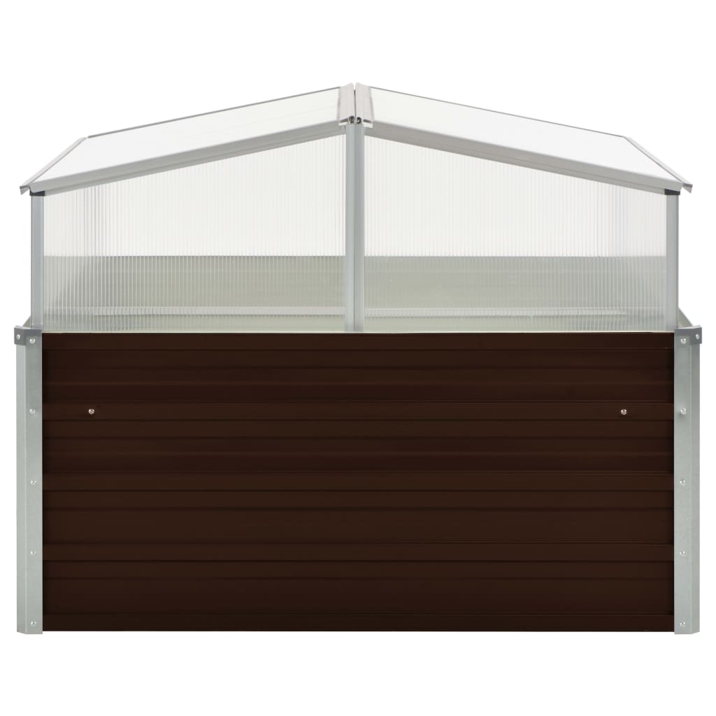 Greenhouse Brown 39.4"x39.4"x33.5" Galvanized Steel