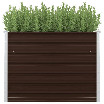 Garden Raised Bed Brown 39.4"x15.7"x30.3" Galvanized Steel