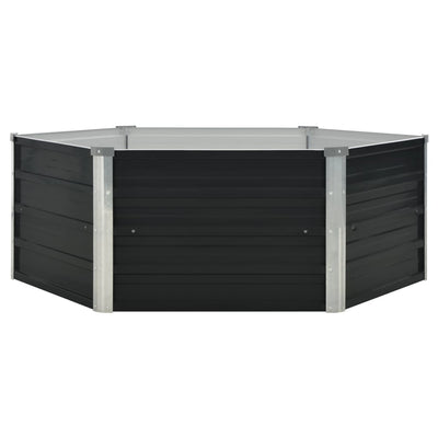 Raised Garden Bed Anthracite Galvanized steel