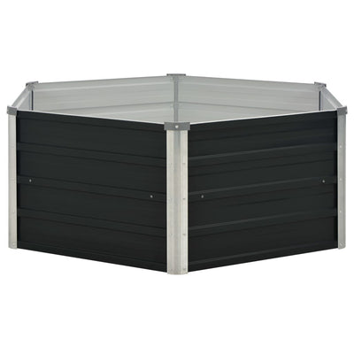 Raised Garden Bed Anthracite Galvanized steel