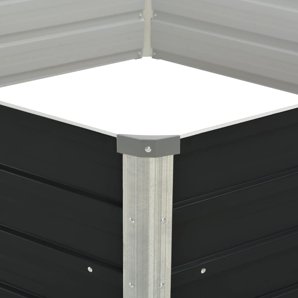 Raised Garden Bed Anthracite Galvanized steel