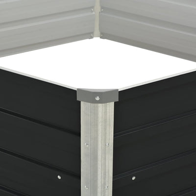Raised Garden Bed Anthracite Galvanized steel