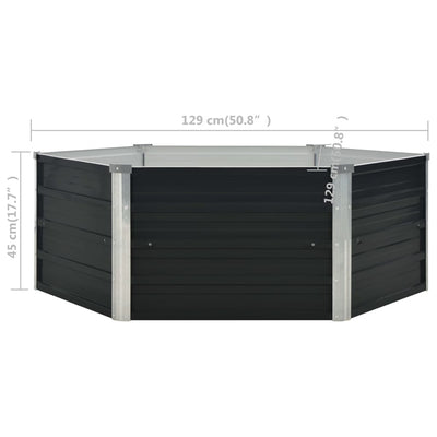 Raised Garden Bed Anthracite Galvanized steel