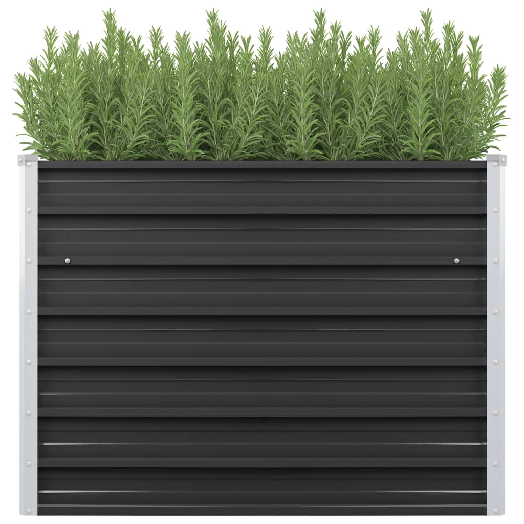 Garden Raised Bed Anthracite 39.4"x15.7"x30.3" Galvanized Steel