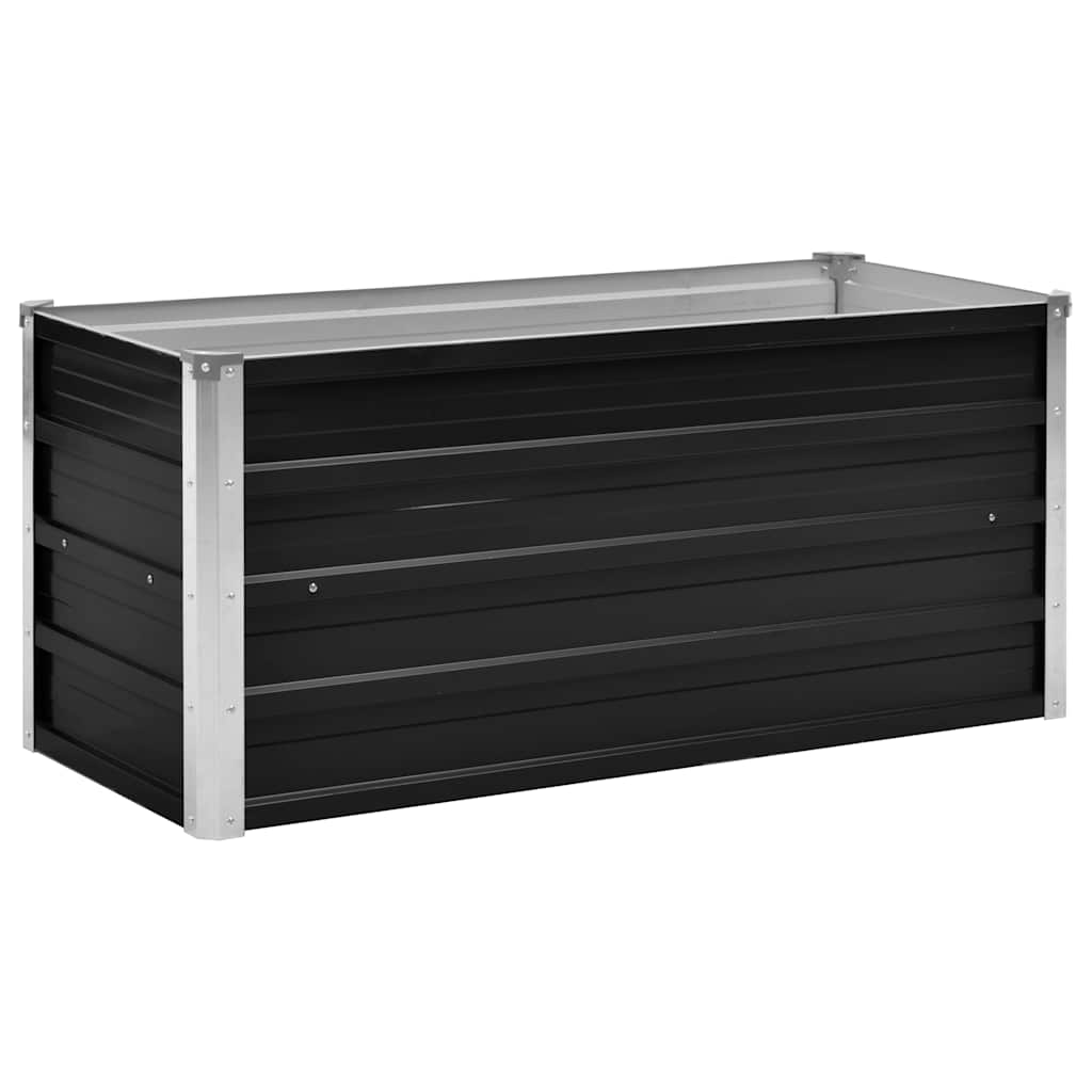 Garden Raised Bed Anthracite 39.4"x15.7"x17.7" Galvanized Steel