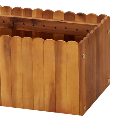 Garden Raised Bed 78.7"x11.8"x9.8" Solid Acacia Wood