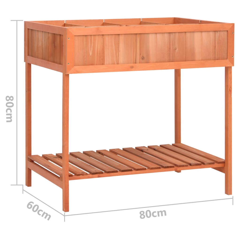 Herb Planter 31.5"x23.6"x31.5" Solid Firwood