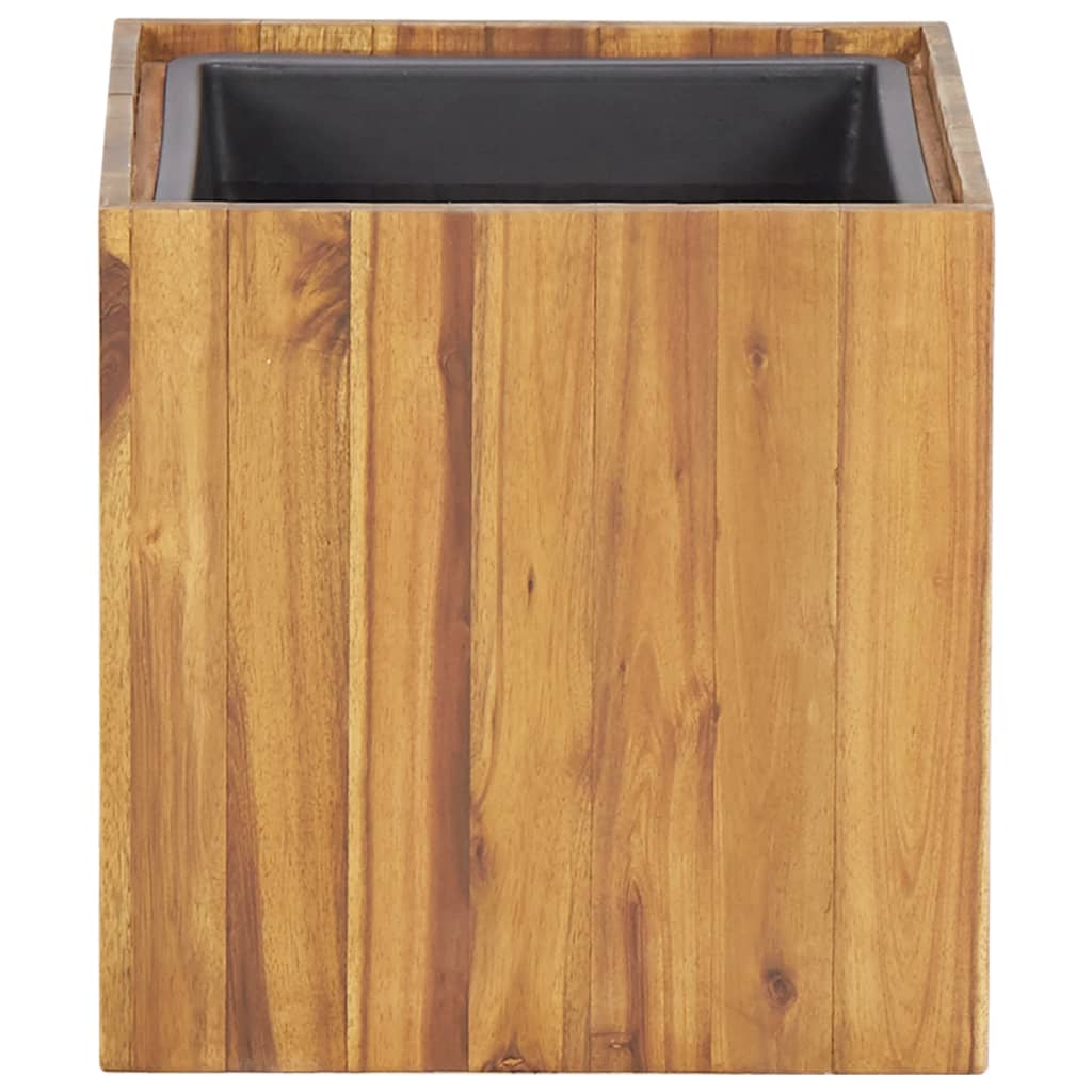 Garden Raised Bed Pot 13.2"x13.2"x13.2" Solid Acacia Wood