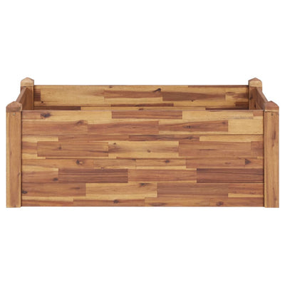 Garden Raised Bed 43.3"x23.6"x17.3" Solid Acacia Wood