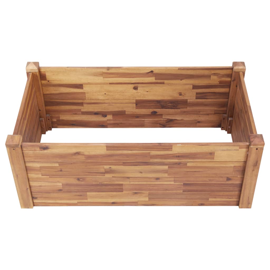 Garden Raised Bed 43.3"x23.6"x17.3" Solid Acacia Wood