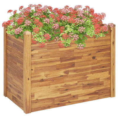 Garden Raised Bed 43.3"x23.6"x33.1" Solid Acacia Wood