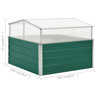 Greenhouse Green 39.4"x39.4"x30.3" Galvanized Steel