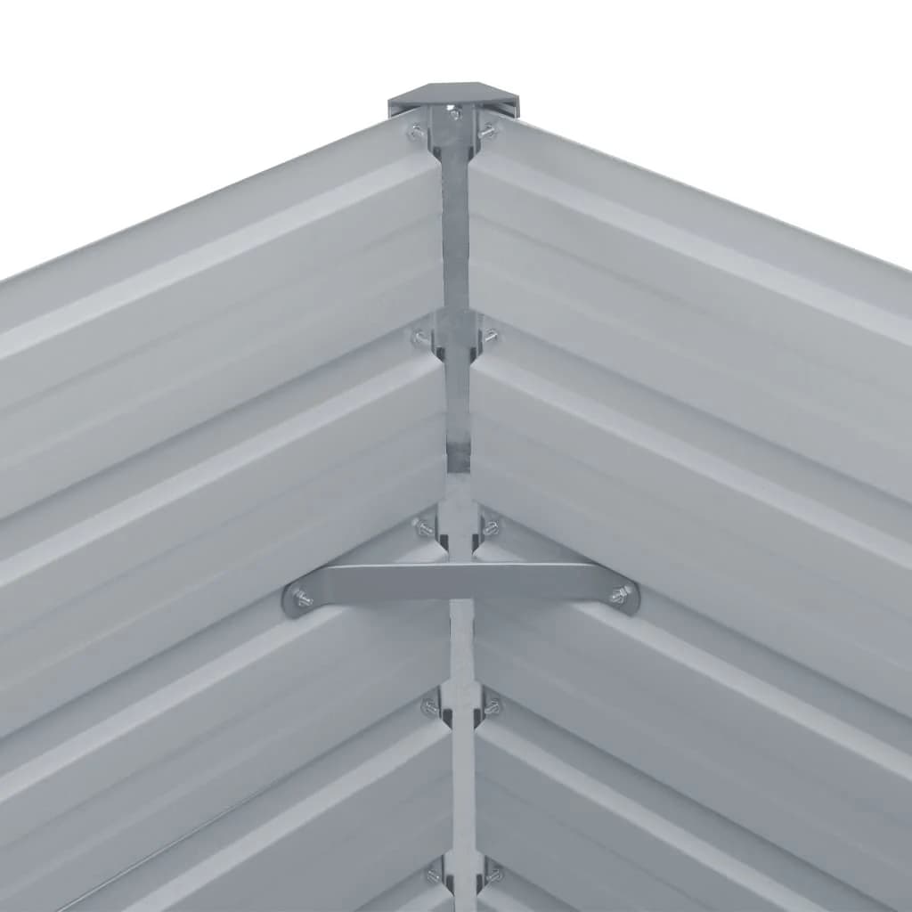 Raised Bed Gray Galvanized steel Large Durable Raised Bed