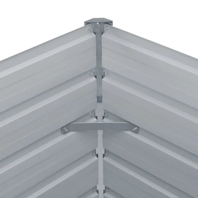 Raised Bed Gray Galvanized steel Large Durable Raised Bed