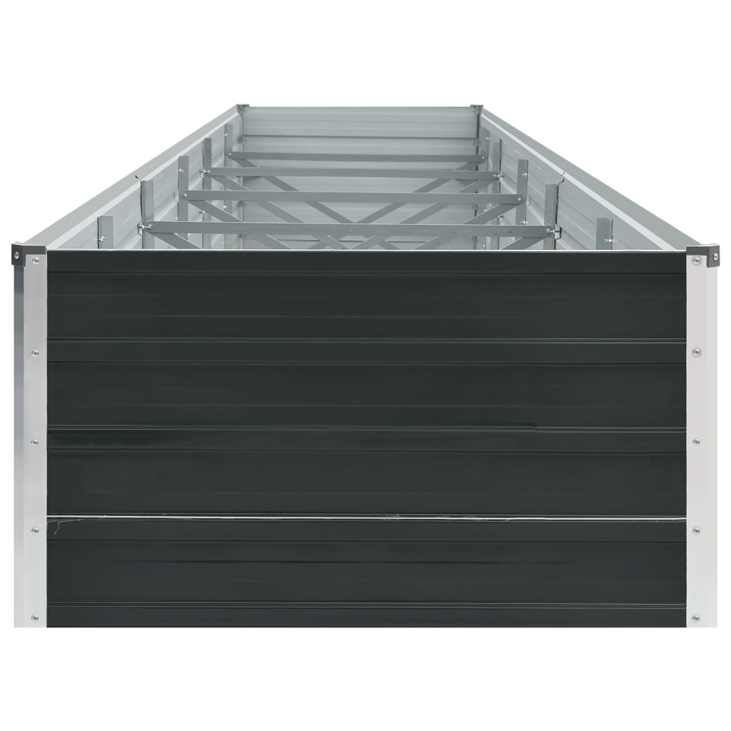 Garden Raised Bed Galvanized Steel 189"x31.5"x17.7" Anthracite