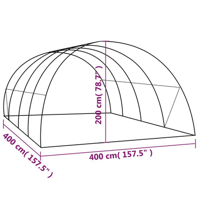 Greenhouse 172.2 ft² 13.1'x13.1'x6.6'