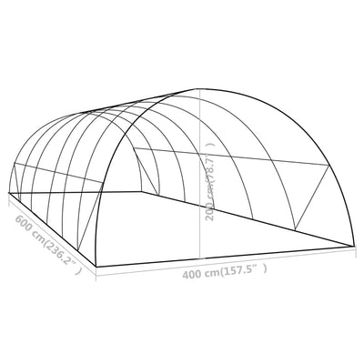 Greenhouse 258.3 ft² 19.7'x13.1'x6.6'