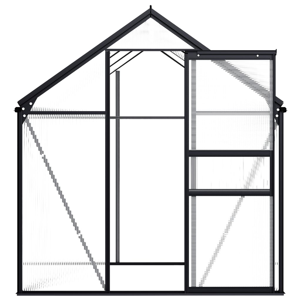 Greenhouse Anthracite Aluminum 38.9 ft²