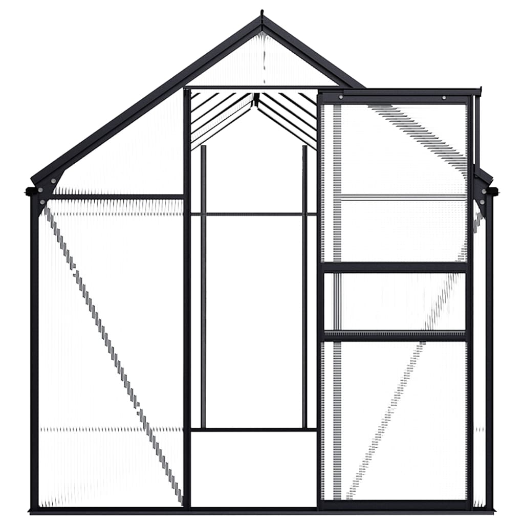 Greenhouse Anthracite Aluminum 75.7 ft²