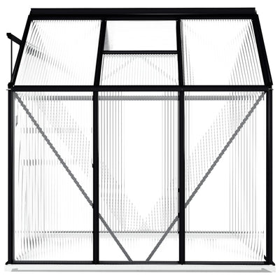 Greenhouse with Base Frame Anthracite Aluminum 38.9 ft²